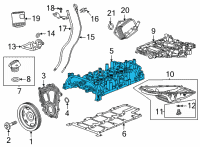OEM 2021 Cadillac XT4 Valve Cover Diagram - 55514604