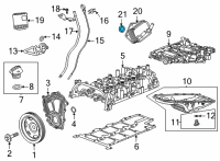 OEM Cadillac Oil Cooler Seal Diagram - 55488933