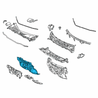 OEM Toyota Highlander Dash Panel Diagram - 55101-48140