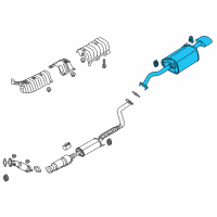 OEM 2017 Kia Forte5 Muffler Assembly-Rear Diagram - 28710B0680