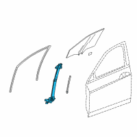 OEM Honda Accord Regulator Assembly, Right Front Door Diagram - 72210-T2A-A01