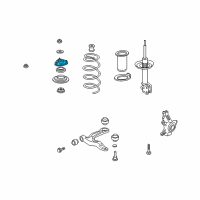 OEM Acura MDX Rubber, Front Shock Absorber Mounting Diagram - 51920-STX-A01