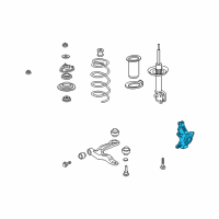 OEM 2008 Honda Ridgeline Knuckle, Right Front Diagram - 51211-SJC-A01