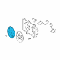 OEM 2013 Toyota Venza Fan Blade Diagram - 16361-AD020