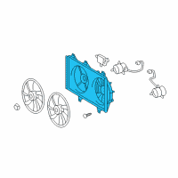 OEM 2009 Toyota Camry Fan Shroud Diagram - 16711-AD010