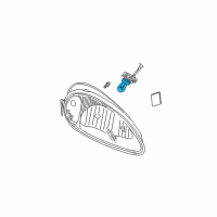 OEM 2000 Chrysler 300M Headlamp Bulb Diagram - 154846AA