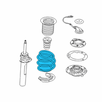 OEM BMW X1 Front Coil Spring Diagram - 31-33-6-872-339