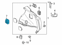 OEM Lexus NX450h+ SWITCH ASSY, FOLD SE Diagram - 84190-78030