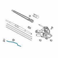 OEM 2019 Honda Odyssey Tube (4X7X460) Diagram - 76870-THR-A01