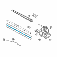 OEM 2022 Honda Passport Rubber, Blade (400MM) Diagram - 76622-THR-A01