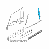 OEM 2018 Jeep Renegade Molding-B Pillar Diagram - 68247300AA