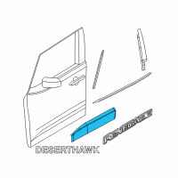 OEM 2015 Jeep Renegade Molding-Front Door Diagram - 5VX84LXHAA