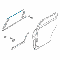 OEM 2022 Kia Telluride W/STRIP ASSY-RR DR B Diagram - 83220S9500