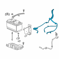 OEM 2022 GMC Acadia Positive Cable Diagram - 84681939