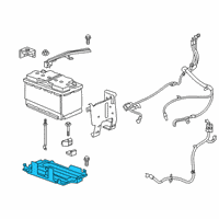 OEM Cadillac Battery Tray Diagram - 84649710