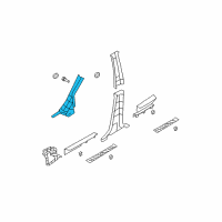 OEM 2010 Kia Rondo Trim Assembly-Front Pillar Diagram - 858101D100QW