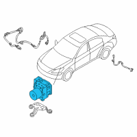 OEM 2016 Kia K900 Absorber Assembly Diagram - 589203T820