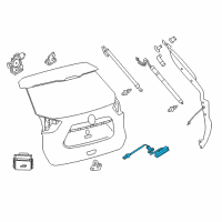 OEM Nissan Rogue Switch Assy-Trunk Opener Diagram - 25380-4BA1A