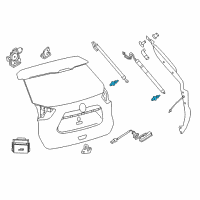 OEM Nissan Ball Stud-Back Door Stay Diagram - 90457-4BA2A