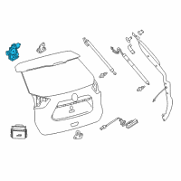 OEM 2021 Infiniti QX50 LOCK ASSY TAIL GATE Diagram - 90500-6FL0B