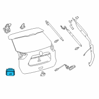 OEM 2015 Nissan Rogue Switch Assy-Back Door Lock Diagram - 25140-4BA0B