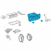 OEM Lexus LX570 Cover Sub-Assembly, Navigation Diagram - 86804-60E00