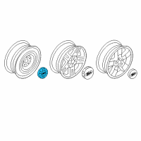 OEM Ford Escape Wheel Cap Diagram - 8L8Z-1130-A