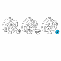 OEM Ford Explorer Sport Trac Center Cap Diagram - BB5Z-1130-B