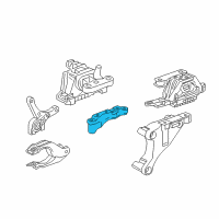 OEM Chevrolet Volt Transmission Mount Bracket Diagram - 23304612