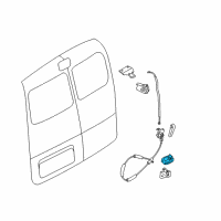 OEM 2015 Chevrolet City Express Lower Latch Diagram - 19318274