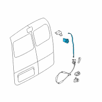 OEM 2017 Chevrolet City Express Upper Latch Diagram - 19316963