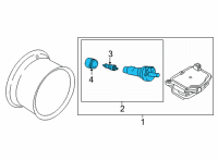 OEM Nissan Leaf Sensor Kit-Tire Pressure Diagram - 40770-6RA0A