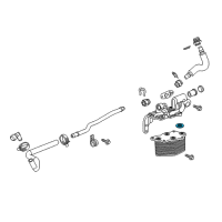 OEM Cadillac CT5 Cooler Core Seal Diagram - 12698626