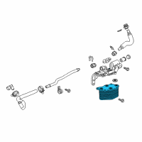 OEM Chevrolet Oil Cooler Diagram - 12644856
