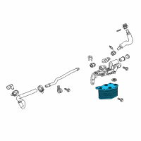 OEM 2018 Chevrolet Corvette Oil Cooler Diagram - 12644856