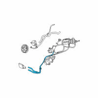 OEM 2001 Ford F-350 Super Duty Hose & Tube Assembly Diagram - YC3Z-3A713-BA