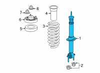 OEM 2021 Ford F-150 SHOCK ABSORBER ASY Diagram - ML3Z-18124-A