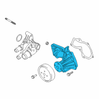 OEM 2020 Ford Fusion Water Pump Assembly Diagram - DS7Z-8501-E