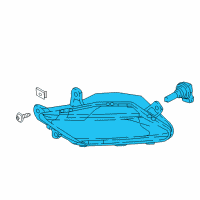 OEM 2020 Buick Regal TourX Fog Lamp Assembly Diagram - 39024269