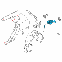 OEM Lincoln MKC Fuel Pocket Diagram - FJ7Z-7827936-A