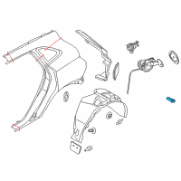 OEM 2014 Ford Police Interceptor Utility Fuel Door Spring Diagram - BR3Z-63405A24-A