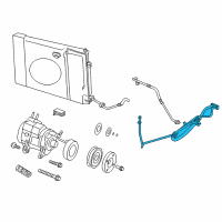 OEM 2008 Dodge Durango Line-A/C Suction And Liquid Diagram - 68033624AA