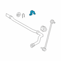 OEM 2021 Toyota RAV4 Prime Stabilizer Bar Bracket Diagram - 48824-06040