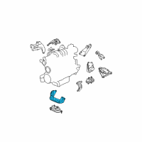 OEM 2008 Pontiac Grand Prix Bracket-Engine Mount Diagram - 10345562