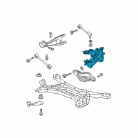 OEM 2006 Honda Odyssey Knuckle, Right Rear Diagram - 52210-SHJ-A00