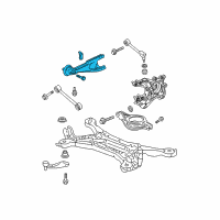 OEM Honda Odyssey Arm, Left Rear Trailing Diagram - 52372-SHJ-A02
