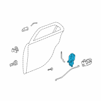 OEM 2005 Cadillac SRX Lock Diagram - 25843159