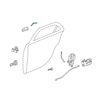 OEM 2006 Cadillac CTS Rod Asm-Rear Side Door Outside Handle Diagram - 25747428