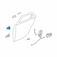 OEM 2006 Cadillac CTS Upper Hinge Diagram - 15932615