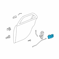 OEM 2004 Cadillac CTS Handle Asm-Rear Side Door Inside Diagram - 25759731